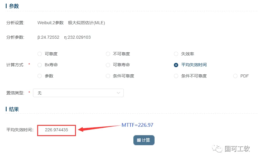 WeiBayes分析结果